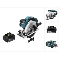 Makita DSS 611 T1 accu-cirkelzaag 18 V 165 mm + 1x accu 5,0 Ah - zonder oplader