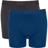 Sloggi Boxershorts blauw / grijs / zwart