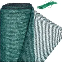 Relaxdays zichtbreeknet - 1 x 10 m - HDPE - weerbestendig - groen