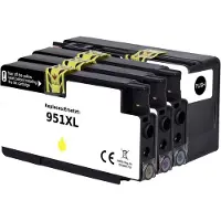 Renkforce Inktcartridge vervangt HP 950XL, 951XL, C2P43AE, CN045AE, CN046AE, CN047AE, CN048AE Compatibel Combipack Zwart, Cyaan, Magenta, Geel RF-5705448