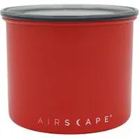 Planetary Design - Airscape - Koffiebonen - Voorraadpotten - Lucht dicht - Koffie - Staal - Mat rood - 250 gram