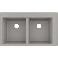 Hansgrohe Inbouwspoel 43316380 S510-F770, betonkleur, 370x370 mm, model S510-F770 BG