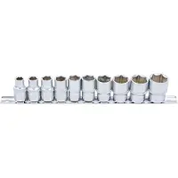 Bgs Doppenset, zeskant aandrijving 12,5 mm (1/2") inch maten 10 stuks. (1/2")