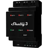 Shelly Pro 3 DIN-railrelais WiFi, Bluetooth