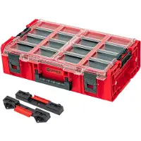 Qbrick System ONE Organizer 2XL 2.0 RED ULTRA HD Custom + ONE Connect adapter 582 x 387 x 172 mm 19,5 L stapelbaar IP66