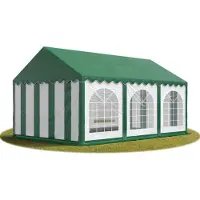 Sonstiges Partytent 3x6 m, PVC 750, met Grondframe, groen wit