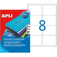 APLI Weerbestendige etiketten, 99,1 x 67,7 mm, transparant