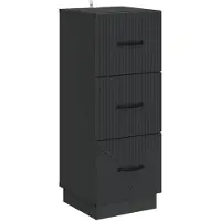 vidaXL Ladekast Zwart 33 x 34,5 x 87 cm Bewerkt hout