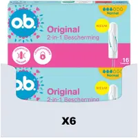 O.B. 6x O.b. Original Dynamic Fit Normal Tampons 16 Stuks