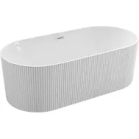 A&n&a aqualine Turia Strip Vrijstaand bad 170x80cm, wit