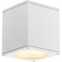 SLV Big Theo buiten plafondlamp, wit Theo, dimbaar, wit / opaal, Aluminium, Modern, plafondlamp