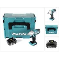 Makita Boormachine + slagboor, DTW 190 F1J (Oplaadbare batterij)