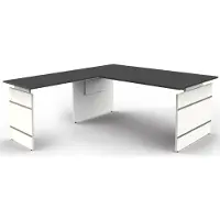 Kerkmann Form 4 Bureau L-vorm Antraciet Wang 1.800 (B) x 1.800 (D) x 760 (H) mm
