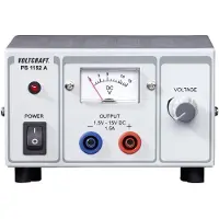Voltcraft PS-1152 A Labvoeding, regelbaar 1.5 - 15 V/DC 1.5 - 1 A 22.5 W Aantal uitgangen: 1 x