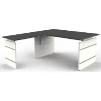 Kerkmann Form 4 Bureau L-vorm Antraciet Wang 1.600 (B) x 1.800 (D) x 760 (H) mm