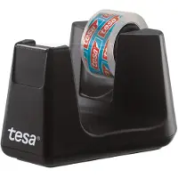 TESA Plakbandhouderset tesafilm Easy Cut SMART Zwart, Transparant 15 mm (B) x 10 m (L)