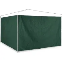 Relaxdays partytent zijwand - set van 2 - kunststof - waterdicht - zijkant voor tenten van 2x3 m - groen