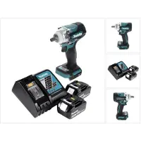 Makita DTW 300 RF Accu-slagmoersleutel 18 V 330 Nm 1/2" Borstelloos + 2x accu 3.0 Ah + lader (Oplaadbare batterij)