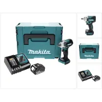 Makita DTW 300 RF1J accu-slagmoersleutel 18 V 330 Nm 1/2" borstelloos + 1x accu 3,0 Ah + oplader + Makpac