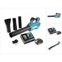 Makita Bladzuiger + bladblazer, DUB 184 RG1 Accu blazer 18 V Brushless + 1x accu 6.0 Ah + lader (Oplaadbare batterij, Bladblazer)