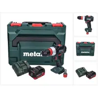 Metabo Boormachine + slagboor, BS 18 LT BL Q accuboormachine 18 V 75 Nm Brushless + 1x accu 10.0 Ah + lader + metaBOX (Oplaadbare batterij)