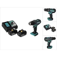 Makita DHP 482 RF accu klopboormachine 18 V 62 Nm + 2x accu 3.0 Ah + lader