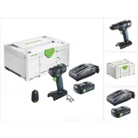 Festool TXS 18-Basic accuboormachine 18 V 40 Nm borstelloos + 1x accu 3,0 Ah + oplader + Systainer