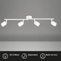 Briloner - Plafondlamp - 2145046 - Draaibaar - GU10 fitting - Gloeilamp niet inbegrepen - 70.5 x 8 x 11 cm - Wit