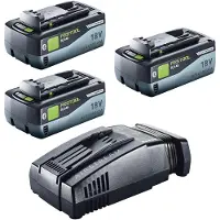 Festool 18V 3x8,0/SCA16 Energy Set 3x accu 18 V 8,0 Ah ( 3x 577323 ) + lader ( 576953 )