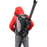 WANTALIS - SKI BAG - Ski bag voor rugzak - zwart