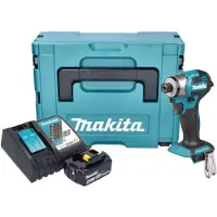 Makita DTD 173 RG1J Accu-slagmoersleutel 18 V 180 Nm 1/4" borstelloos + 1x oplaadbare accu 6.0 Ah + lader + Makpac