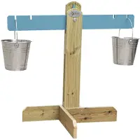Classic World houten zandbak weegschaal educatief speelgoed balans.