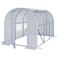 TOOLPORT Tunnelkas 2x3 m, PE-folie, wit