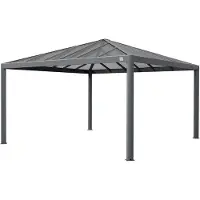 TOOLPORT Tuinpaviljoen 4x4m, Hardtop, zonder zijwanden
