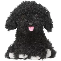 TOPModel Plush Dog Black Teddy Zwart Kinderen