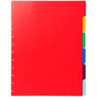 Exacompta Blanco Tabbladen A4 Maxi Kleurenassortiment 6 tabs PP (Polypropeen) 86002E 10 Stuks