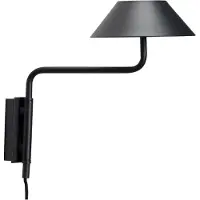 Hubsch Cover wandlamp zwart