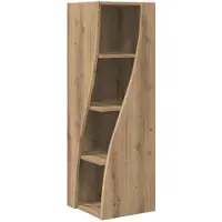 vidaXL Hoekkast 32x32x102cm Bewerkt hout Artisan Eiken