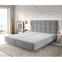 DELIFE Boxspring-frame Dream-Fine 180x200 microvezel grijs