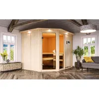 Karibu | Fiona 3 Sauna | Biokachel 9 kW Externe Bediening