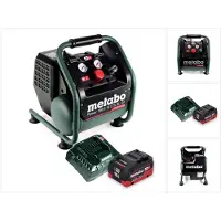 Metabo Power 160-5 18 LTX BL OF Snoerloze compressor 18 V 8,0 bar Brushless + 1x accu 10,0 Ah + lader