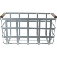 Cosy & Trendy Industriele draadmand/opbergmand metaal 31 x 18 x 16 cm - Opbergmanden