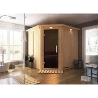 Karibu | Jarin Sauna | Antracietglas | Kachel 9 kW Externe Bediening