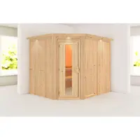 Karibu | Malin Sauna met Dakkraag | Energiesparende Deur