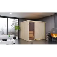 Karibu | Gobin Sauna | Helderglas Deur | Kachel 9 kW Externe Bediening