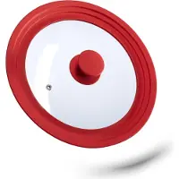 Relaxdays Potdeksel, Pan deksel, Rood