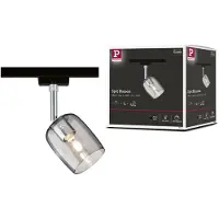 Paulmann Blossom Plafondspot URail G9 Zwart (mat), Rookglas