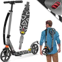 Kesser Stuntstep voor Volwassenen en Kinderen - Step Opvouwbaar en Verstelbaar in Hoogte - Kinderstep Aluminium - Grijs