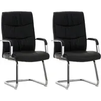 CLP Stoelen Caro met armleuningen, zwart