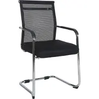 CLP Bezoekersstoel Denny, bekleding: stof, frame: chroom